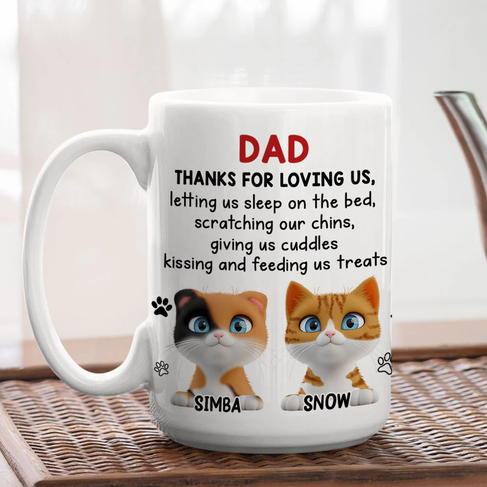 Thank You For Loving Cats - Personalized Custom Coffee Mug - Image 6