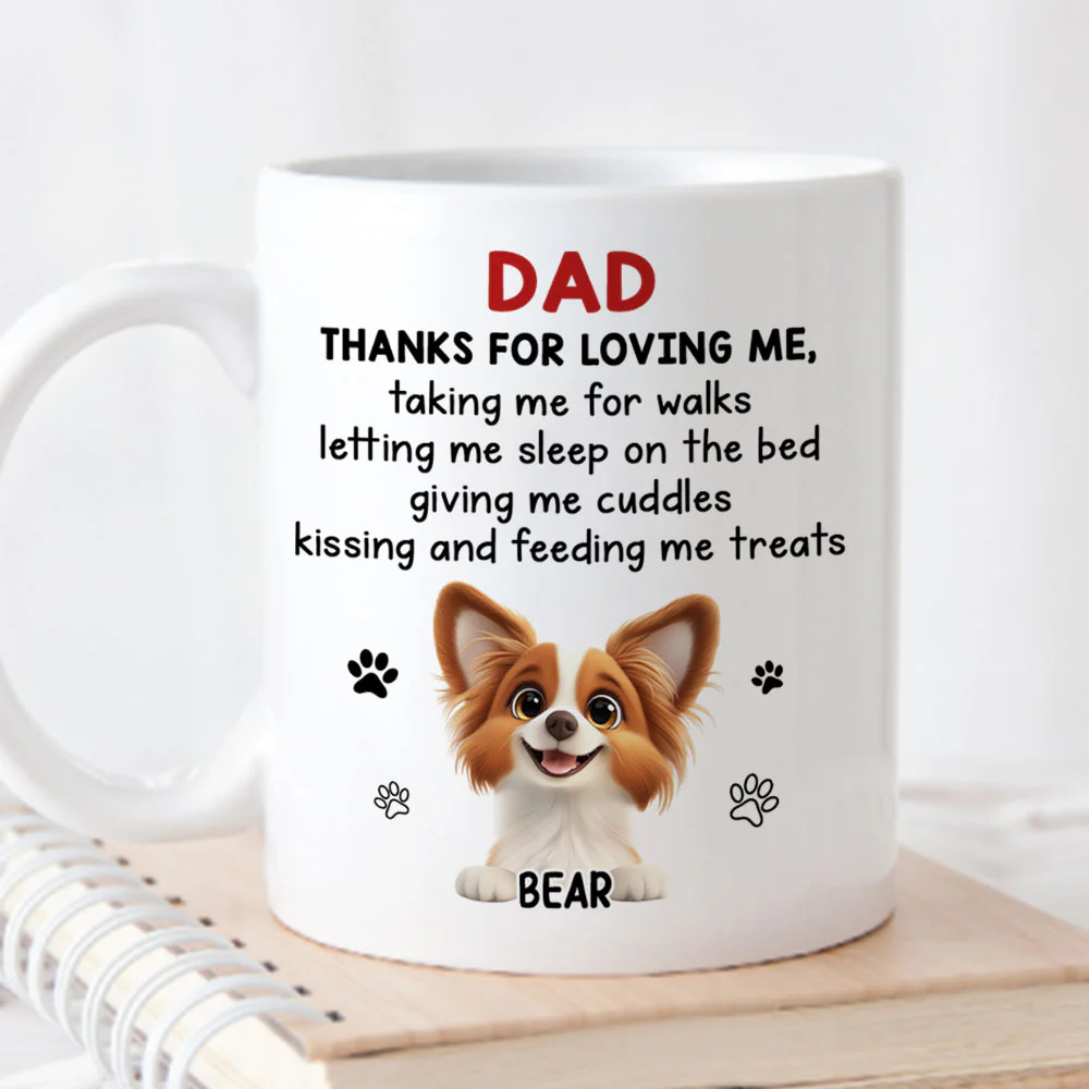 Thank You For Loving Me - Personalized Custom Coffee Mug - Image 2