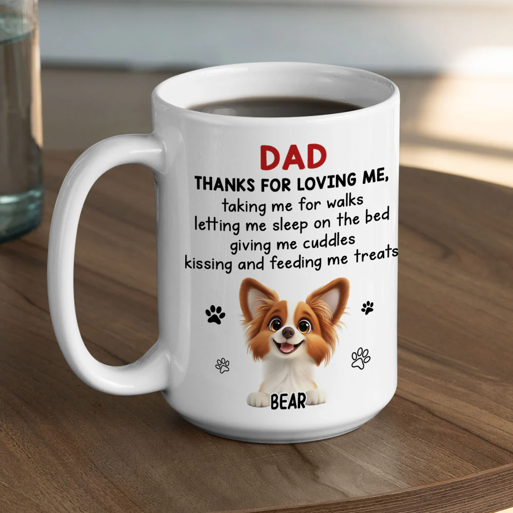 Thank You For Loving Me - Personalized Custom Coffee Mug - Image 4