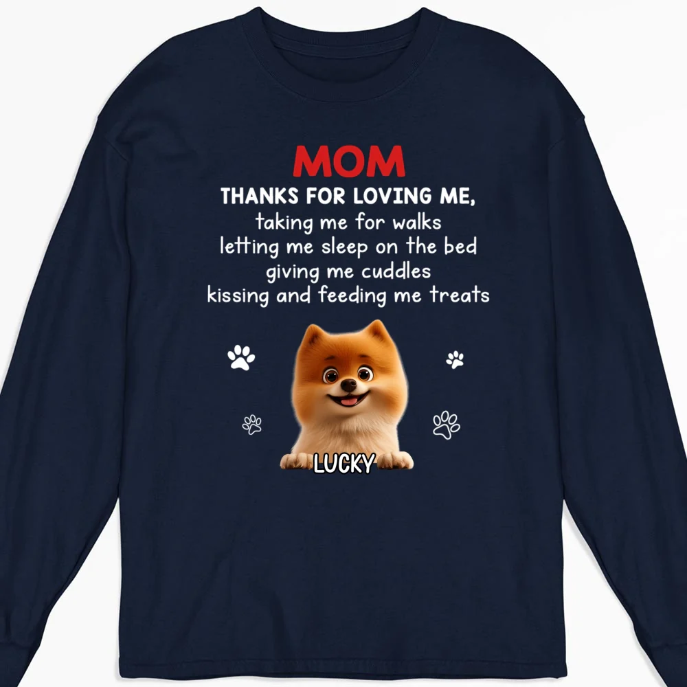 Thank You For Loving Me - Personalized Custom Long Sleeve T-shirt - Image 7