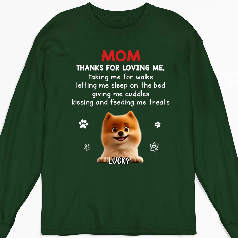 Thank You For Loving Me - Personalized Custom Long Sleeve T-shirt - Image 8