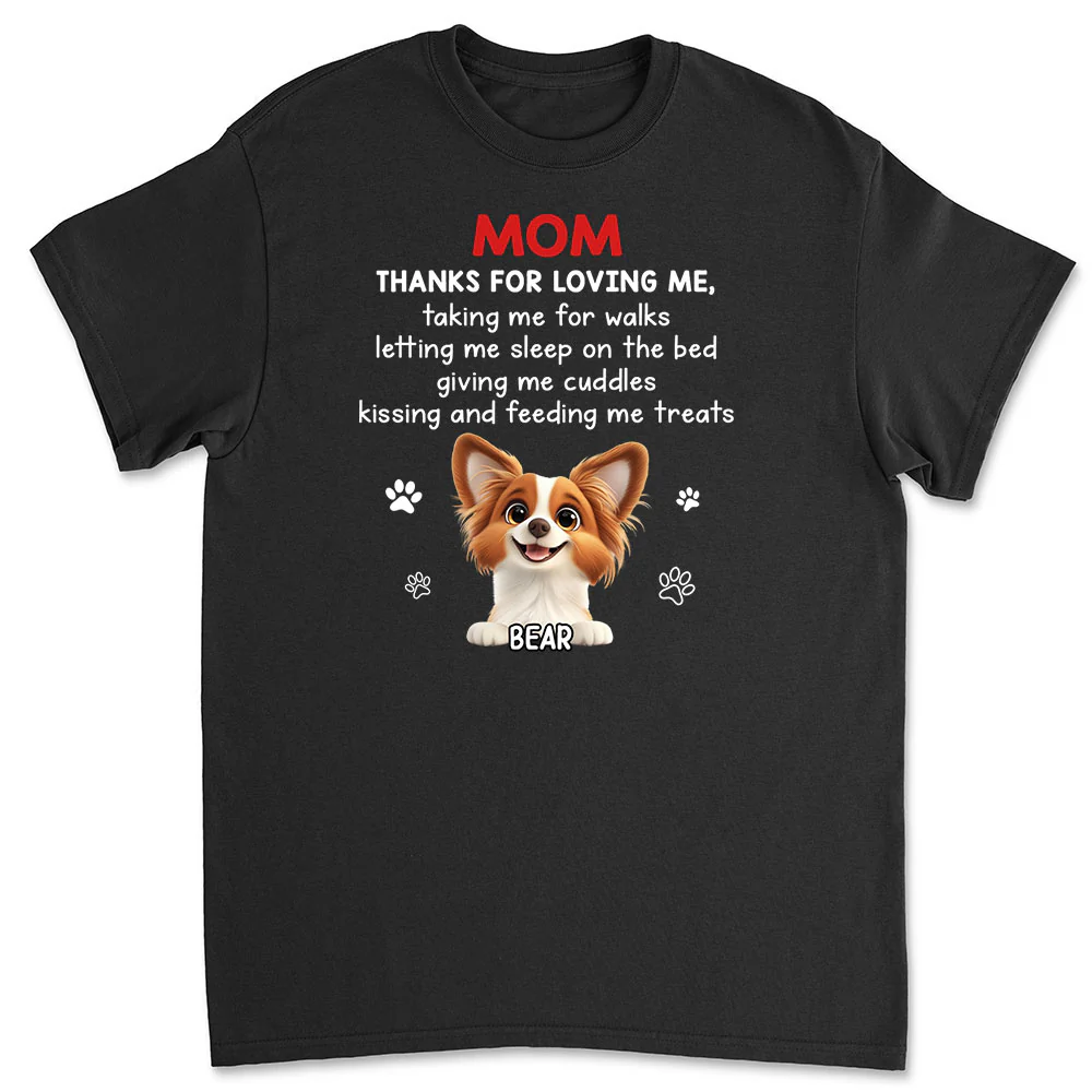 Thank You For Loving Me - Personalized Custom Unisex T-shirt