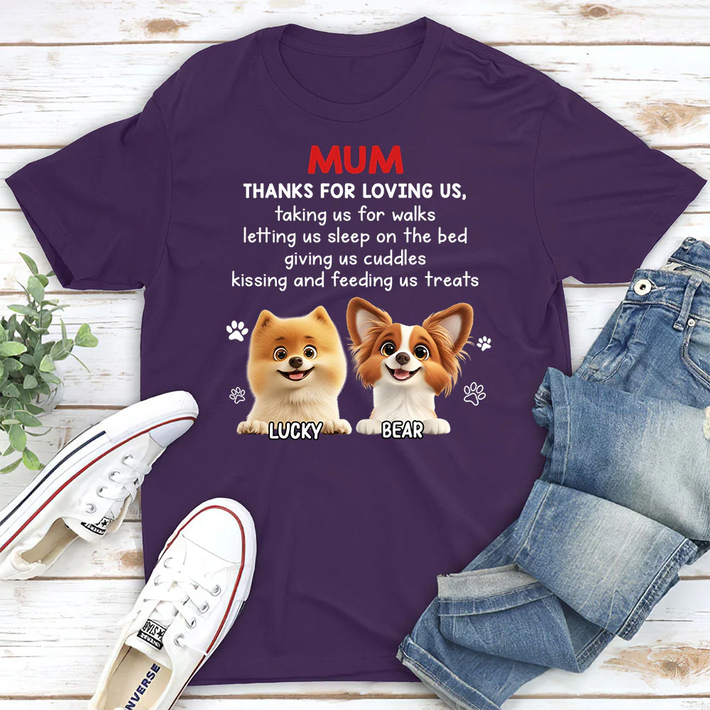 Thank You For Loving Me - Personalized Custom Unisex T-shirt - Image 2