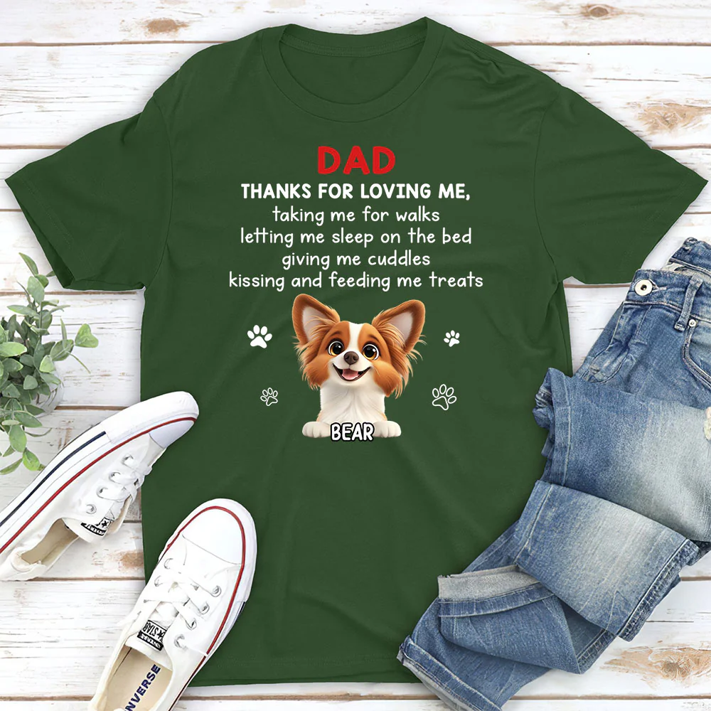 Thank You For Loving Me - Personalized Custom Unisex T-shirt - Image 3