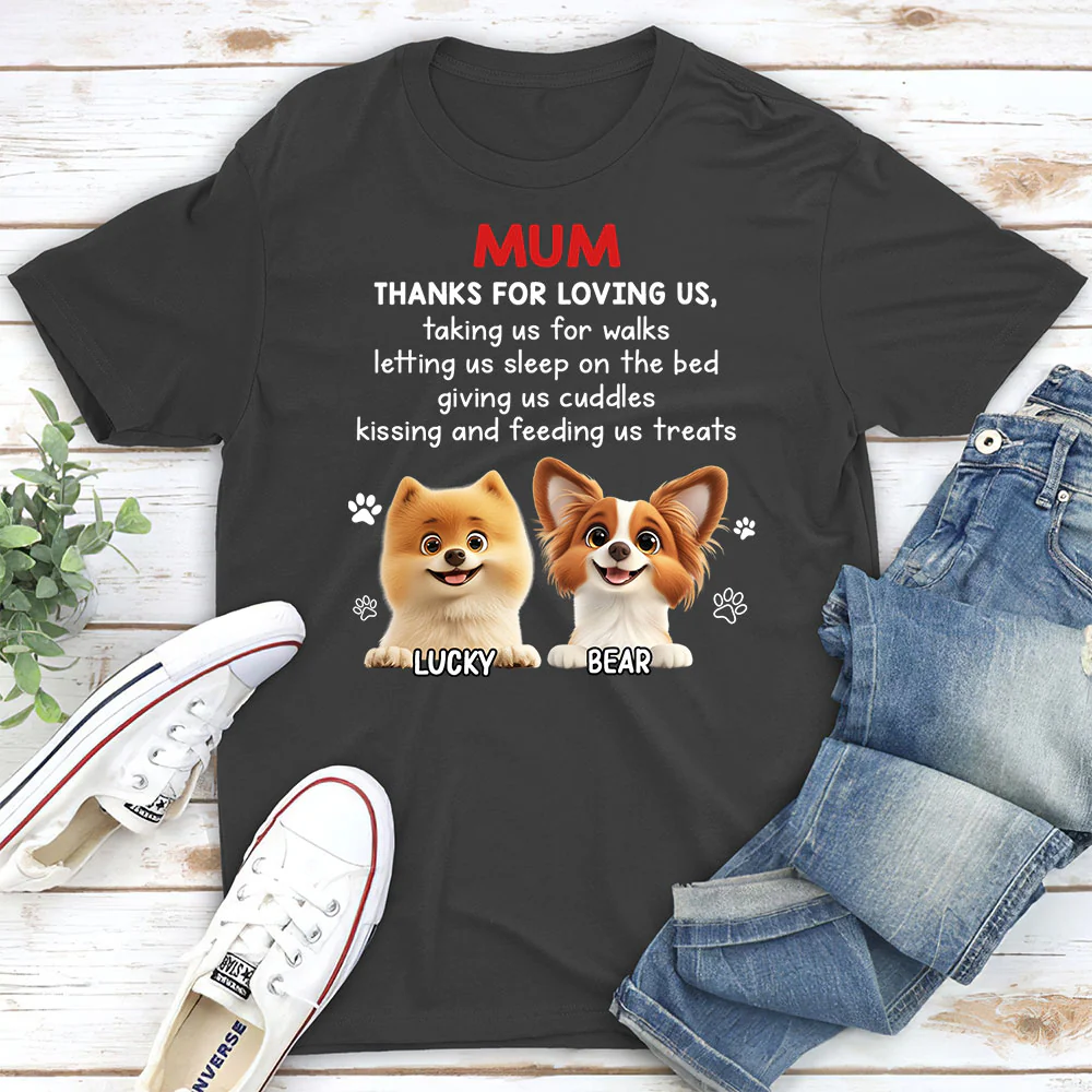 Thank You For Loving Me - Personalized Custom Unisex T-shirt - Image 4
