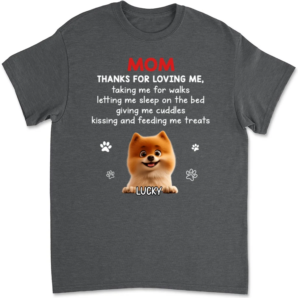 Thank You For Loving Me - Personalized Custom Unisex T-shirt - Image 9