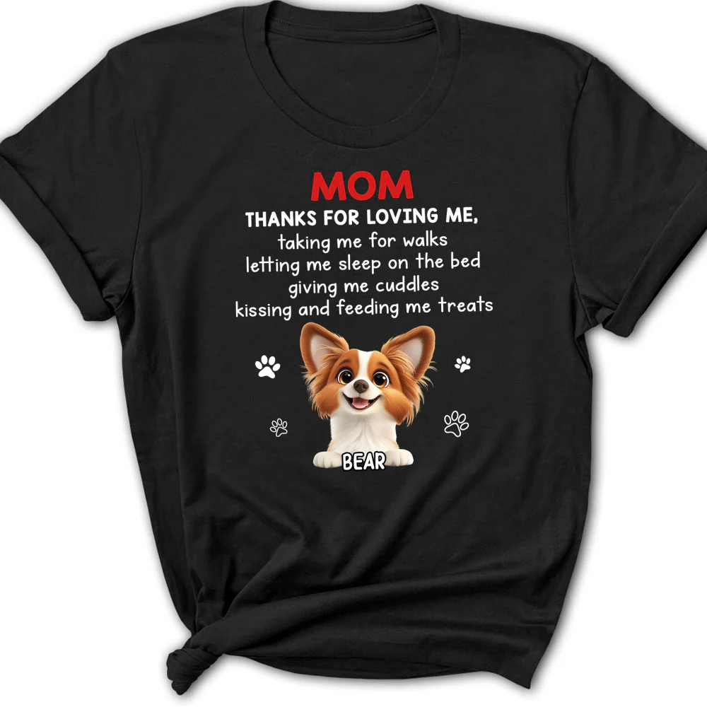 Thank You For Loving Me - Personalized Custom Women's T-Shirt
