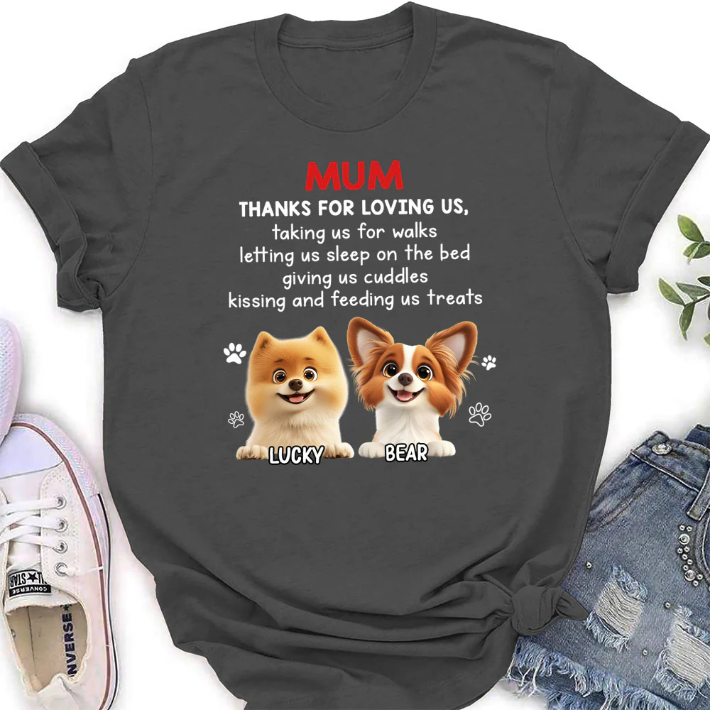 Thank You For Loving Me - Personalized Custom Women's T-Shirt - Image 3