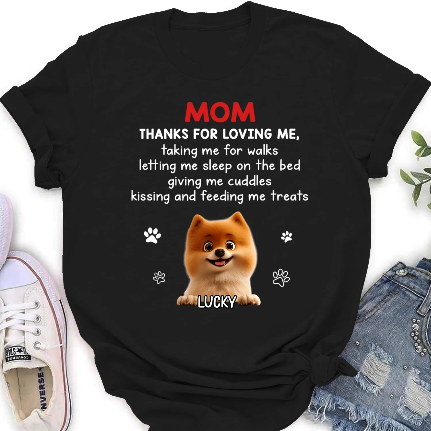 Thank You For Loving Me - Personalized Custom Women's T-Shirt - Image 6