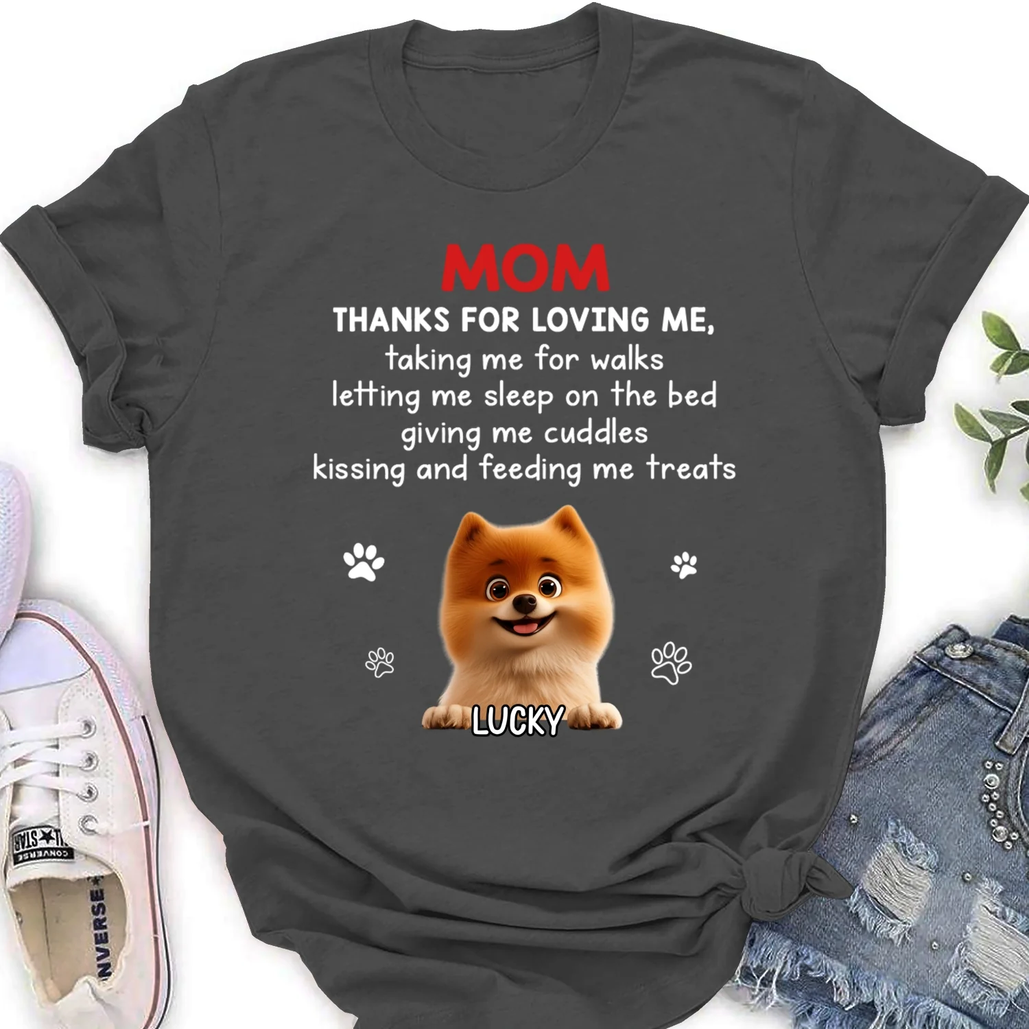 Thank You For Loving Me - Personalized Custom Women's T-Shirt - Image 9