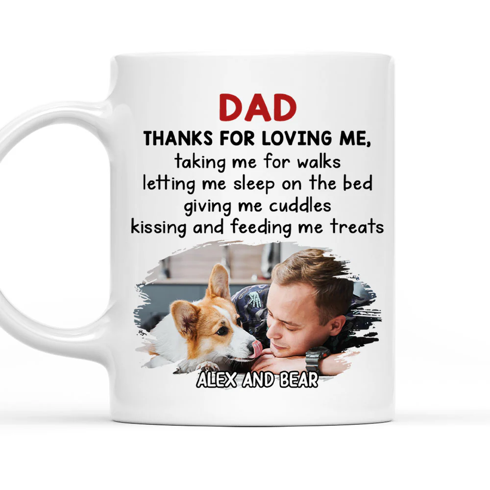 Thank You For Loving Me Photo - Personalized Custom Coffee Mug