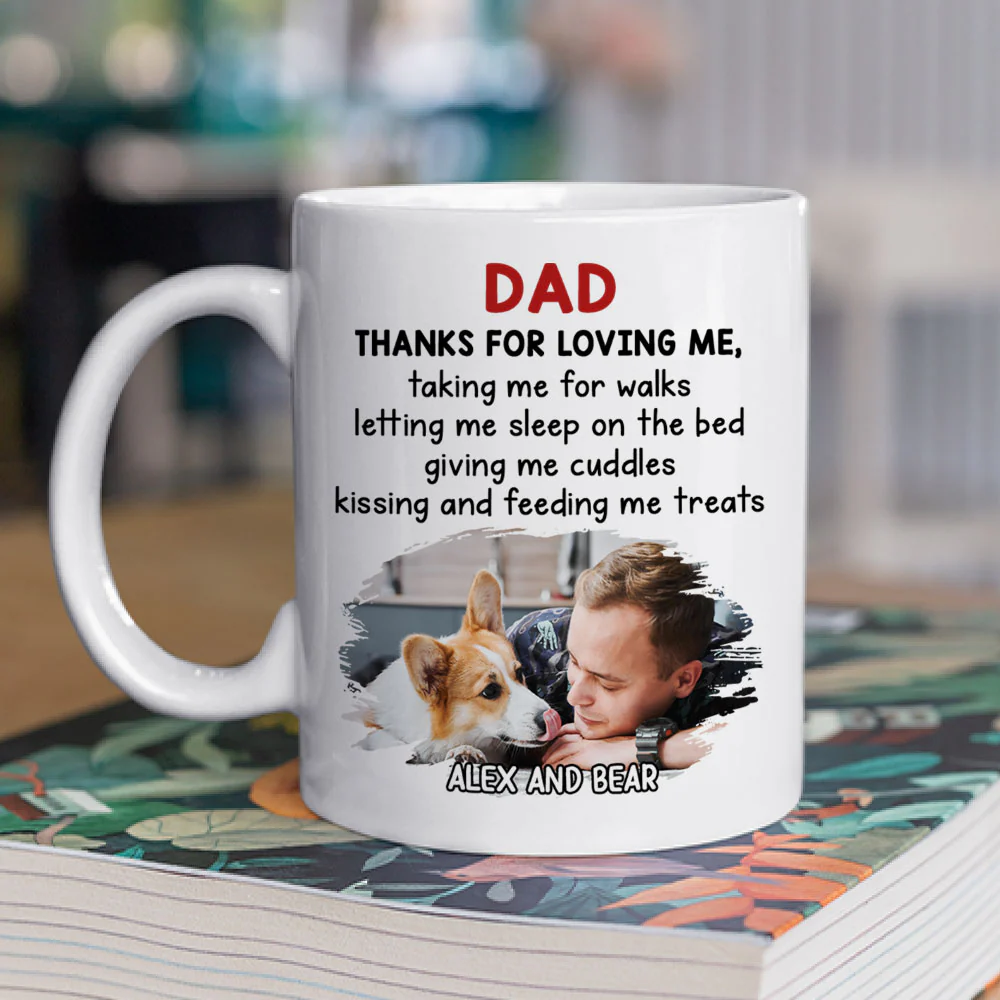 Thank You For Loving Me Photo - Personalized Custom Coffee Mug - Image 2