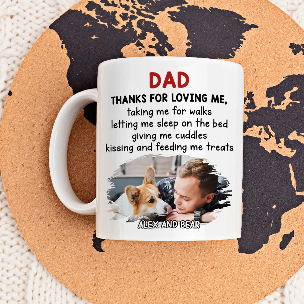 Thank You For Loving Me Photo - Personalized Custom Coffee Mug - Image 3