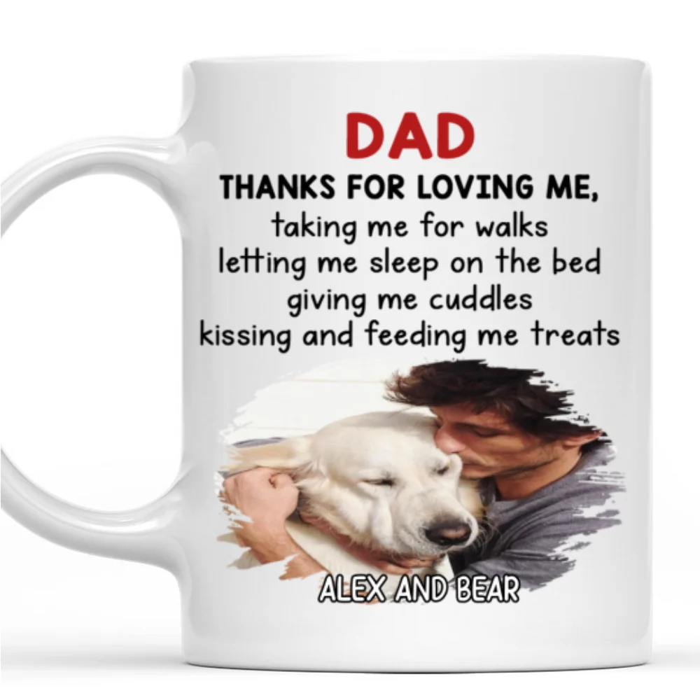 Thank You For Loving Me Photo - Personalized Custom Coffee Mug - Image 6