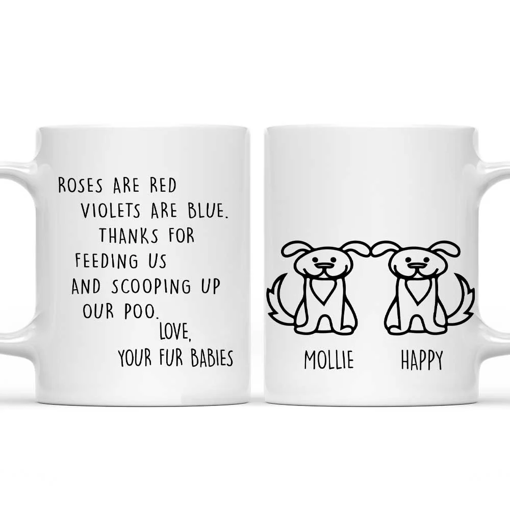 Thank You For Scooping My Poo Ver Dog - Personalized Custom Coffee Mug