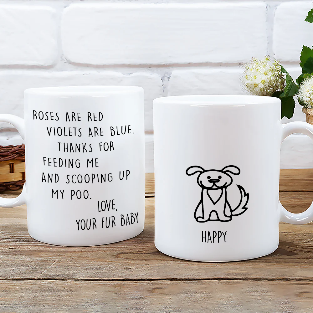 Thank You For Scooping My Poo Ver Dog - Personalized Custom Coffee Mug - Image 2