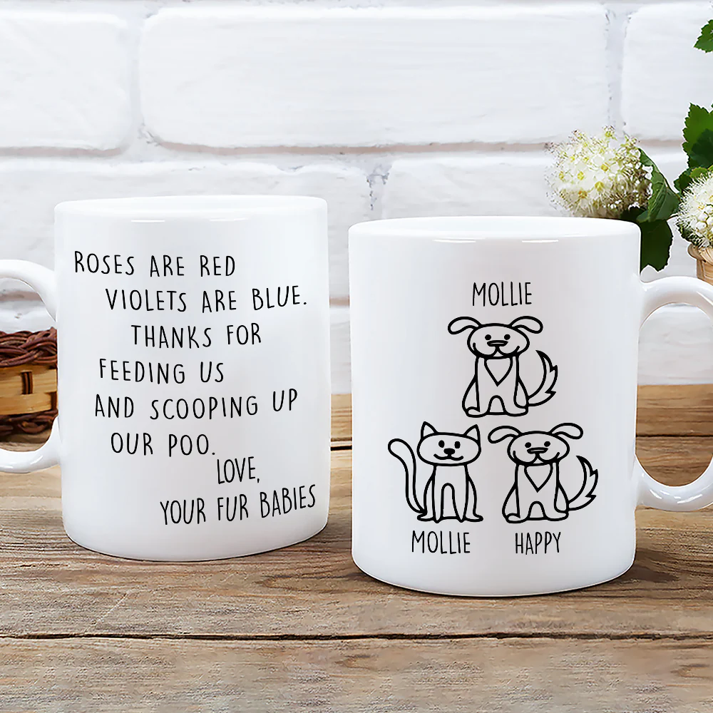 Thank You For Scooping My Poo Ver Pet - Personalized Custom Coffee Mug - Image 3