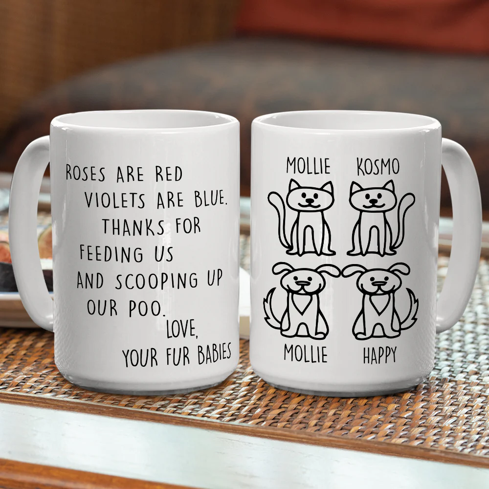 Thank You For Scooping My Poo Ver Pet - Personalized Custom Coffee Mug - Image 4