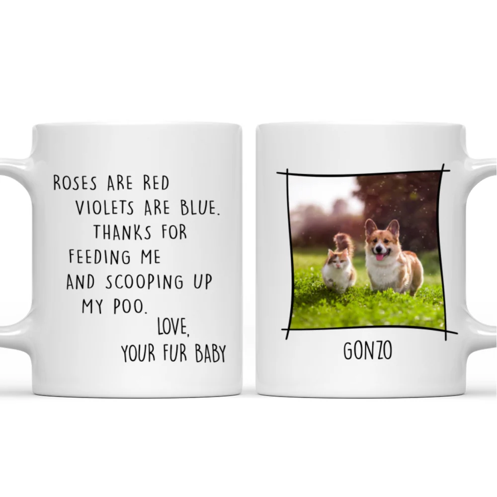 Thank You For Scooping My Poo Ver Photo - Personalized Custom Coffee Mug - Image 6