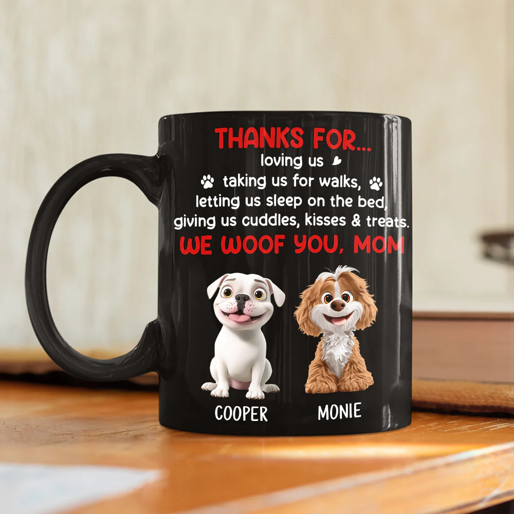 Thanks Daddy - Personalized Custom Coffee Mug - Image 3