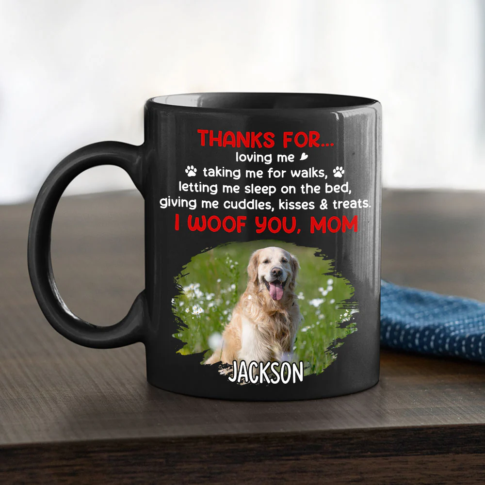 Thanks Daddy Photo - Personalized Custom Coffee Mug - Image 2