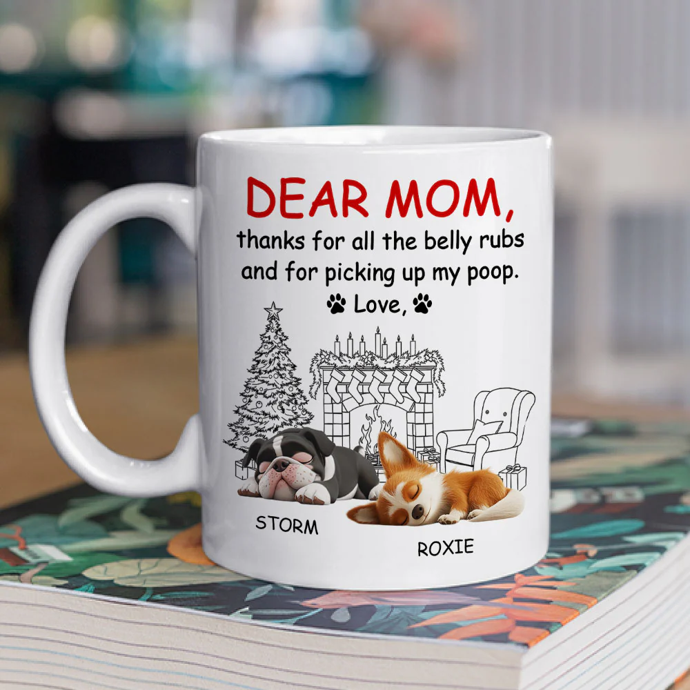 Thanks For All The Belly Rubs - Personalized Custom Coffee Mug - Image 3