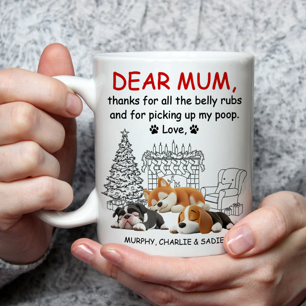 Thanks For All The Belly Rubs - Personalized Custom Coffee Mug - Image 4