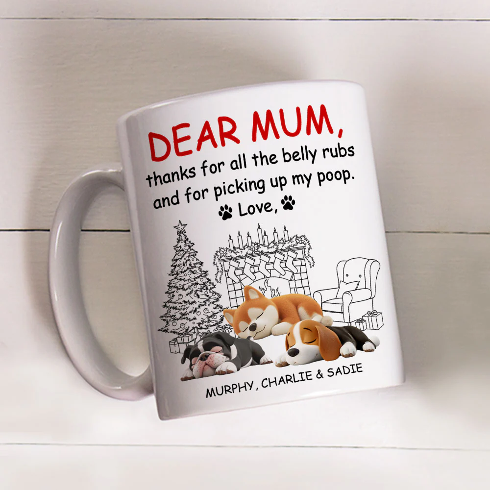 Thanks For All The Belly Rubs - Personalized Custom Coffee Mug - Image 5