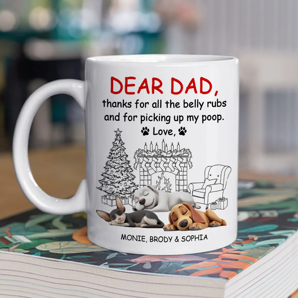Thanks For All The Belly Rubs Pet Version - Personalized Custom Coffee Mug - Image 2