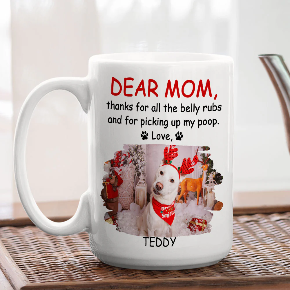 Thanks For All The Belly Rubs Pet Version Photo - Personalized Custom Coffee Mug - Image 5