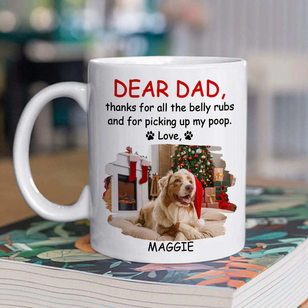 Thanks For All The Belly Rubs Photo - Personalized Custom Coffee Mug