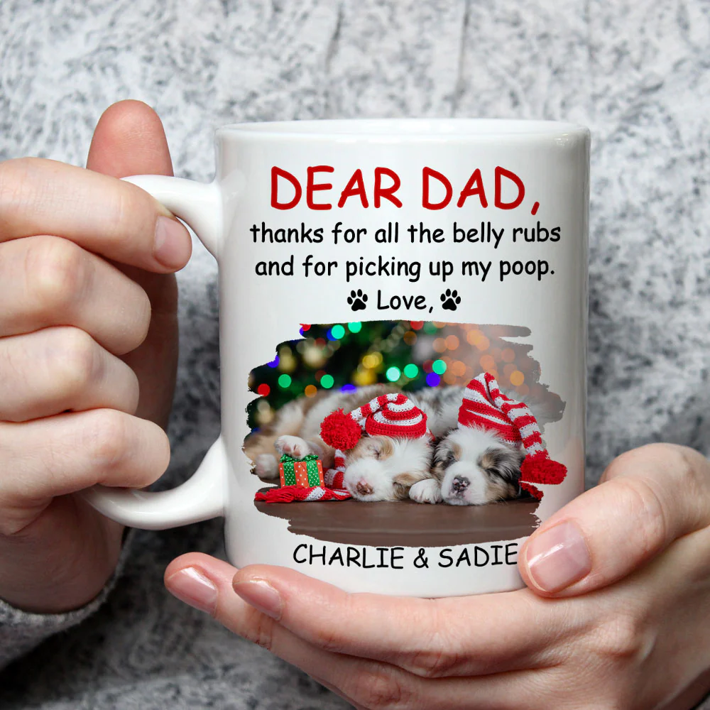 Thanks For All The Belly Rubs Photo - Personalized Custom Coffee Mug - Image 2