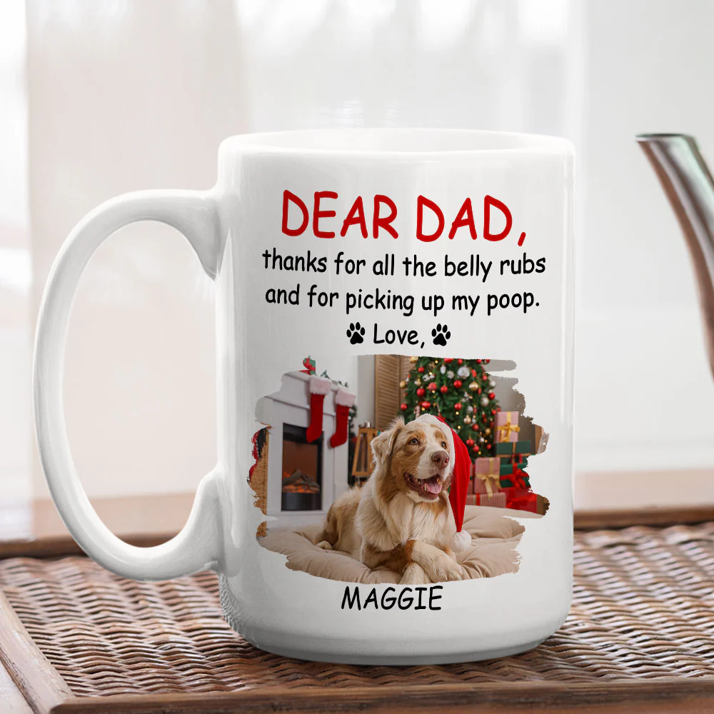 Thanks For All The Belly Rubs Photo - Personalized Custom Coffee Mug - Image 4