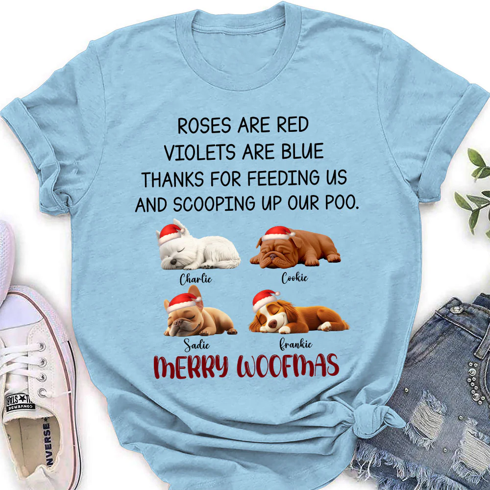 Thanks For Being Here With Me - Personalized Custom Women's T-Shirt - Image 3