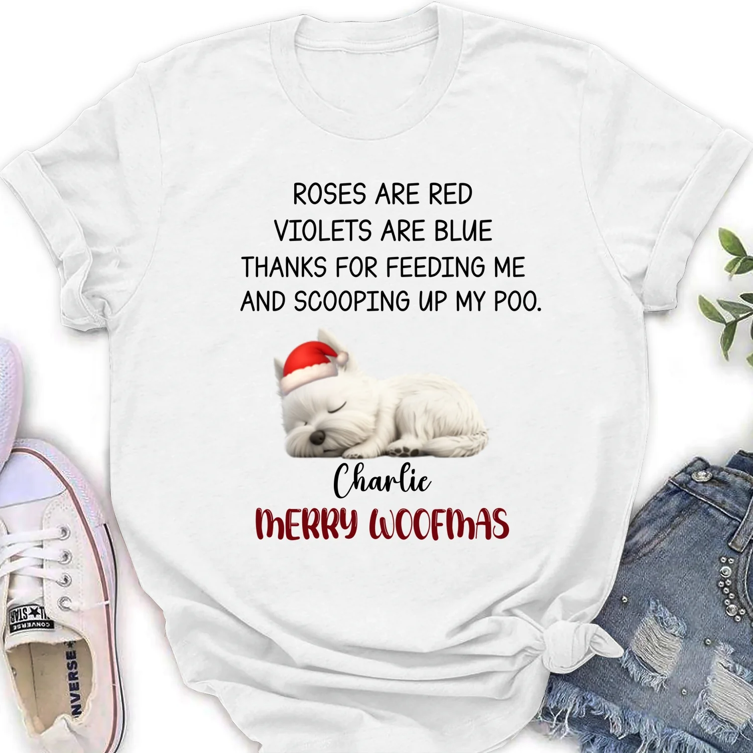 Thanks For Being Here With Me - Personalized Custom Women's T-Shirt - Image 6