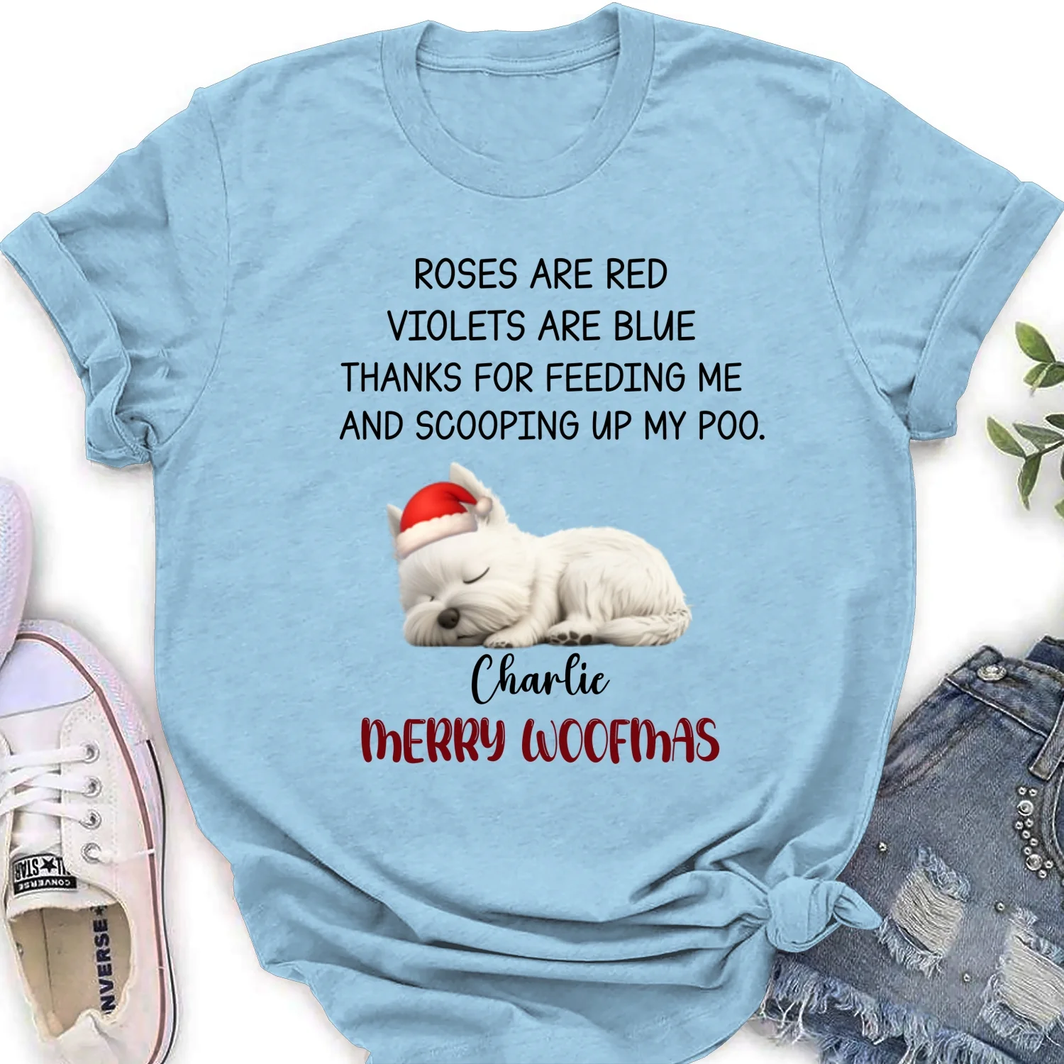 Thanks For Being Here With Me - Personalized Custom Women's T-Shirt - Image 9