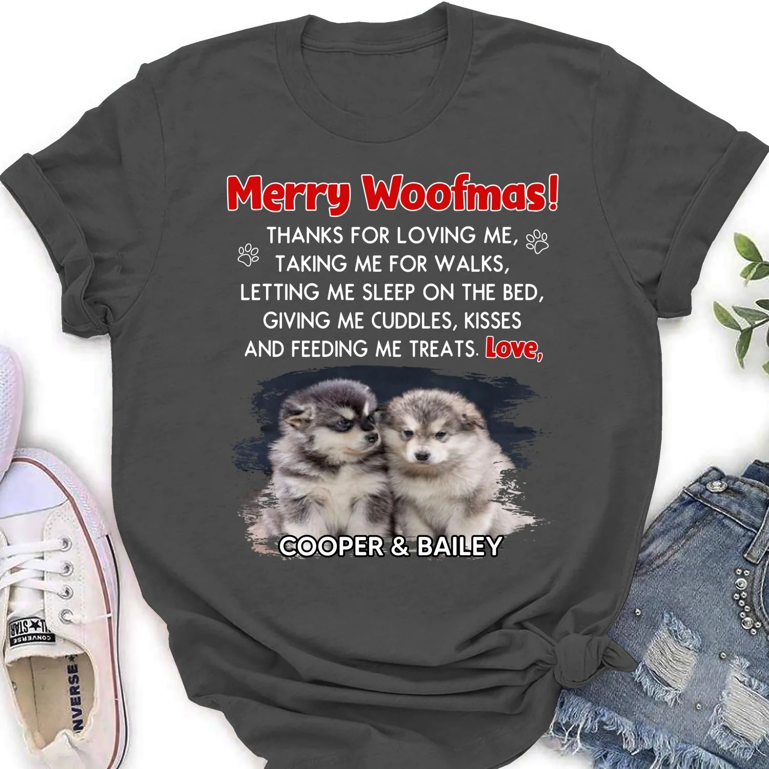 Thanks For Everything Photo- Personalized Custom Women's T-shirt - Image 6