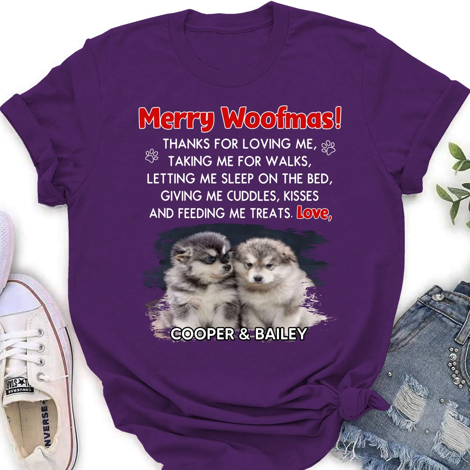 Thanks For Everything Photo- Personalized Custom Women's T-shirt - Image 7