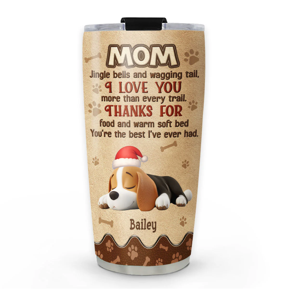 Thanks For Food And Warm Soft Bed - Personalized Custom Tumbler