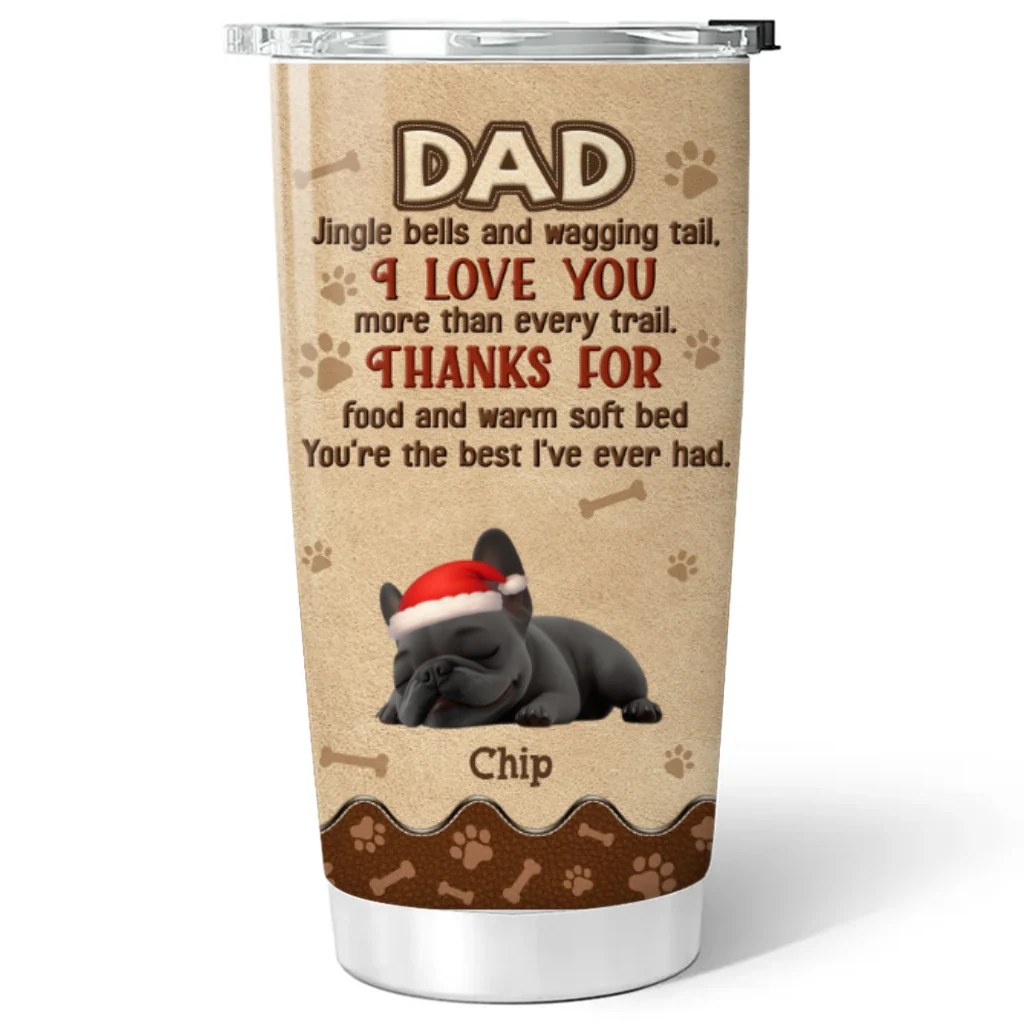 Thanks For Food And Warm Soft Bed - Personalized Custom Tumbler - Image 5