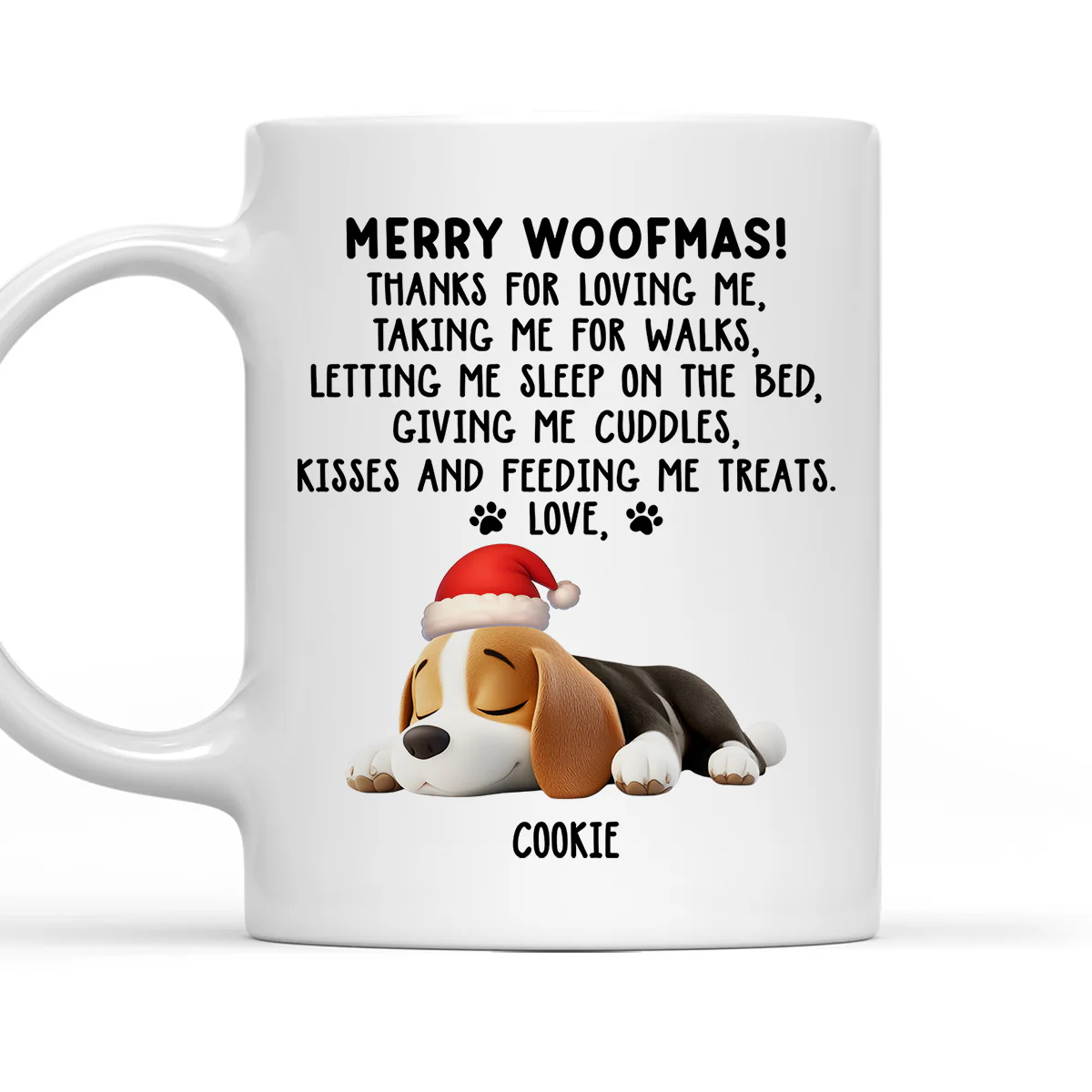 Thanks For Loving Me Christmas - Personalized Custom Coffee Mug