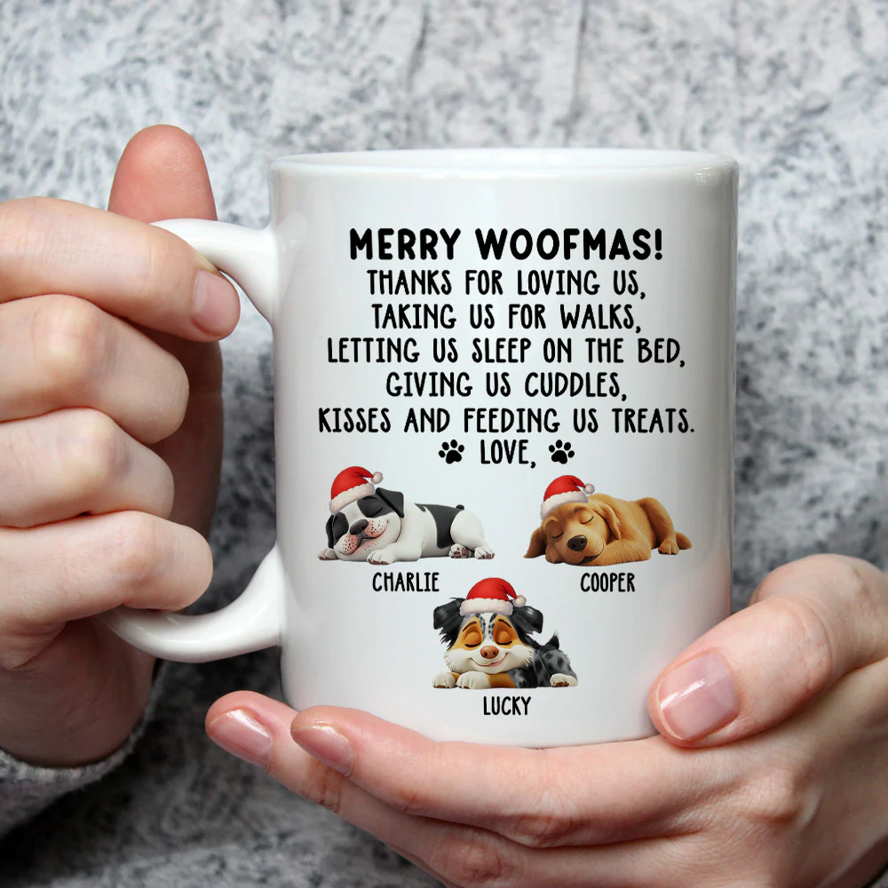 Thanks For Loving Me Christmas - Personalized Custom Coffee Mug - Image 3