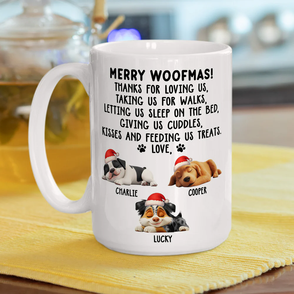 Thanks For Loving Me Christmas - Personalized Custom Coffee Mug - Image 6