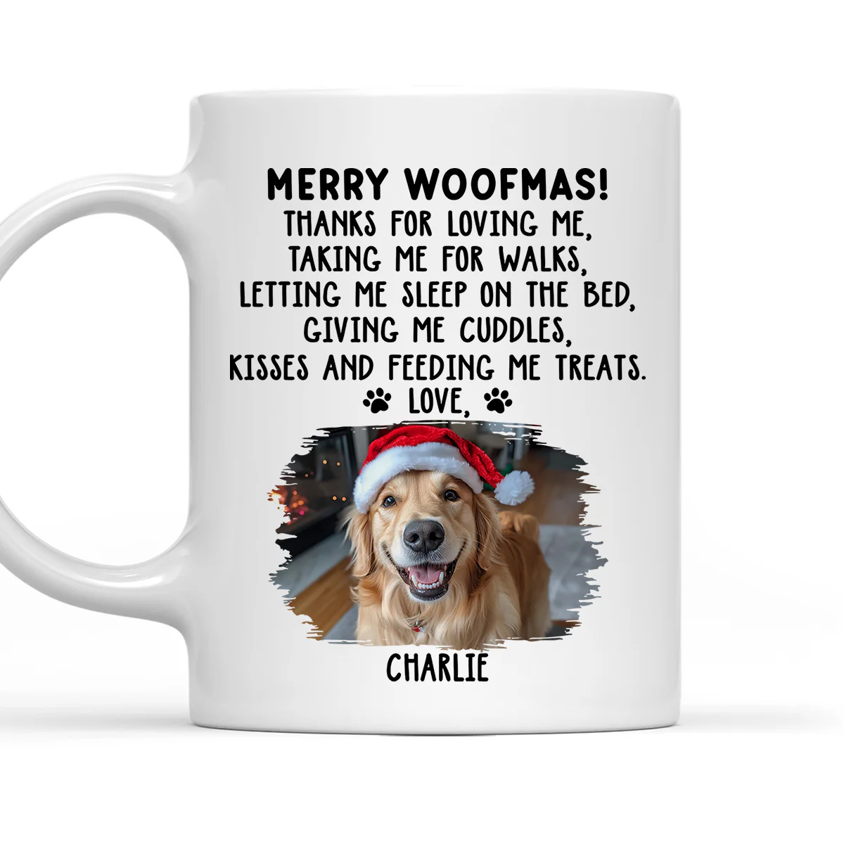 Thanks For Loving Me Christmas Photo - Personalized Custom Coffee Mug