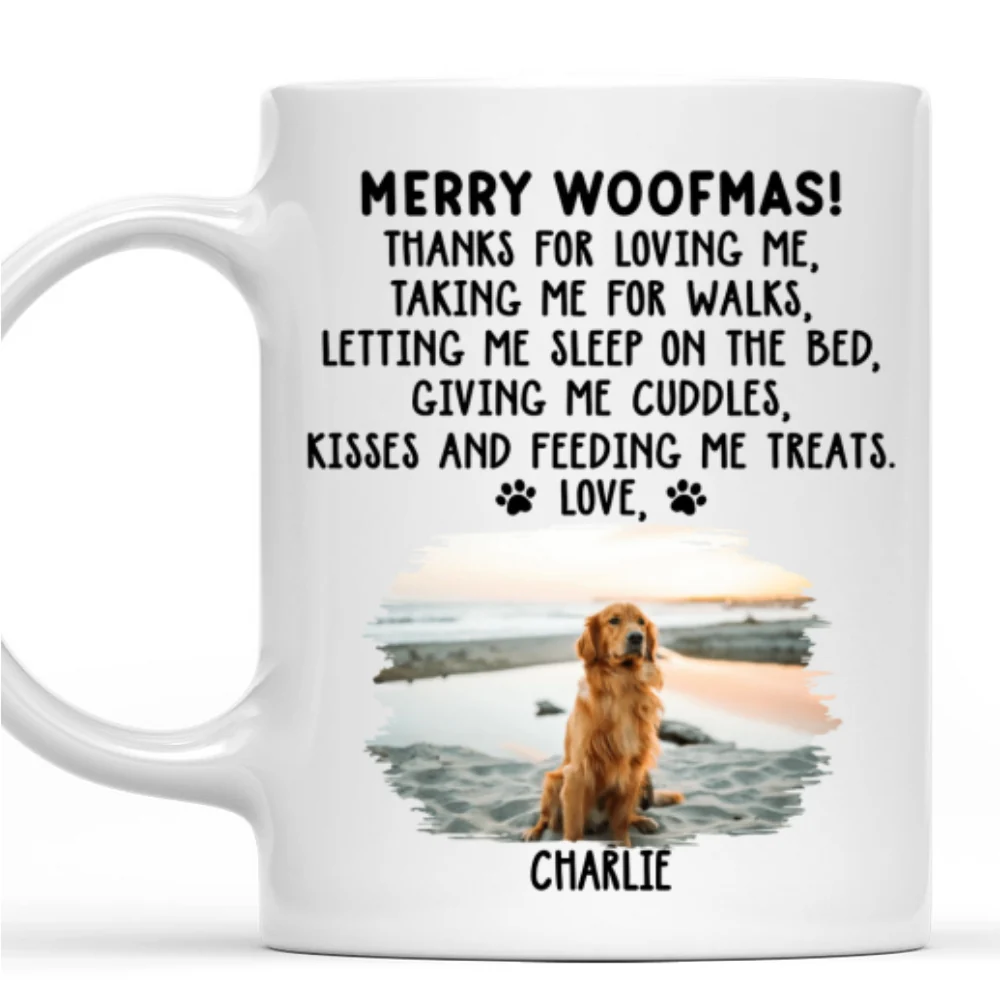 Thanks For Loving Me Christmas Photo - Personalized Custom Coffee Mug - Image 4
