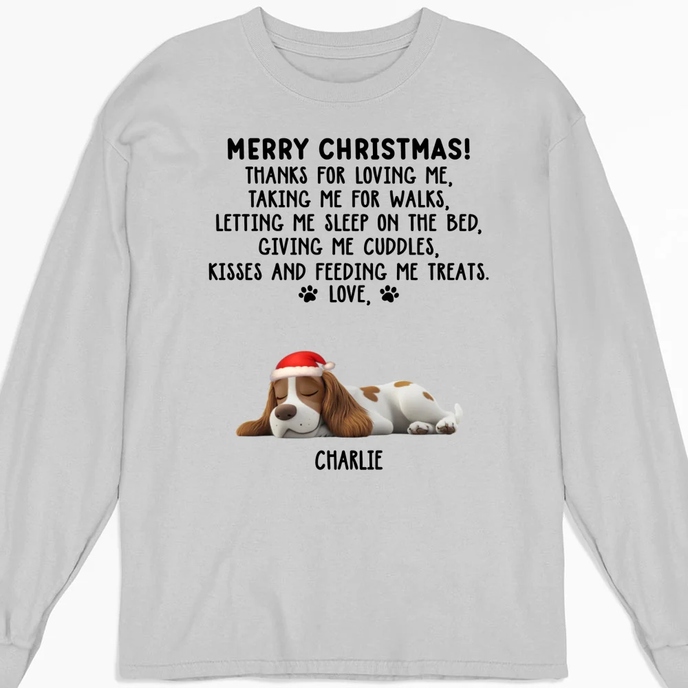 Thanks For Loving Me Fur Babies - Personalized Custom Long Sleeve T-Shirt - Image 3