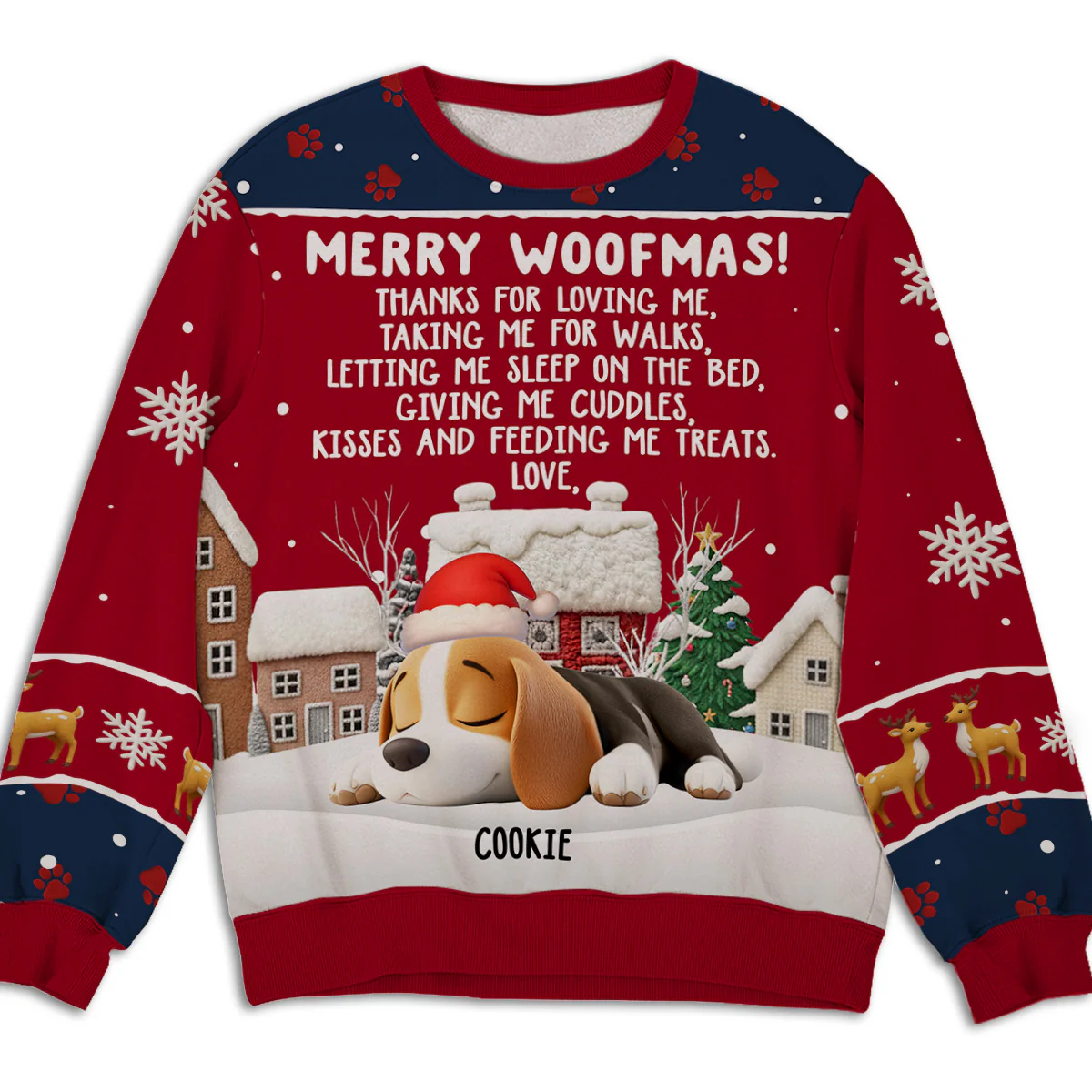 Thanks For Loving Me - Personalized Custom All-Over-Print Sweatshirt