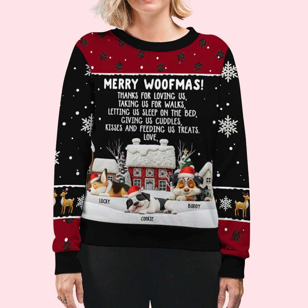 Thanks For Loving Me - Personalized Custom All-Over-Print Sweatshirt - Image 7