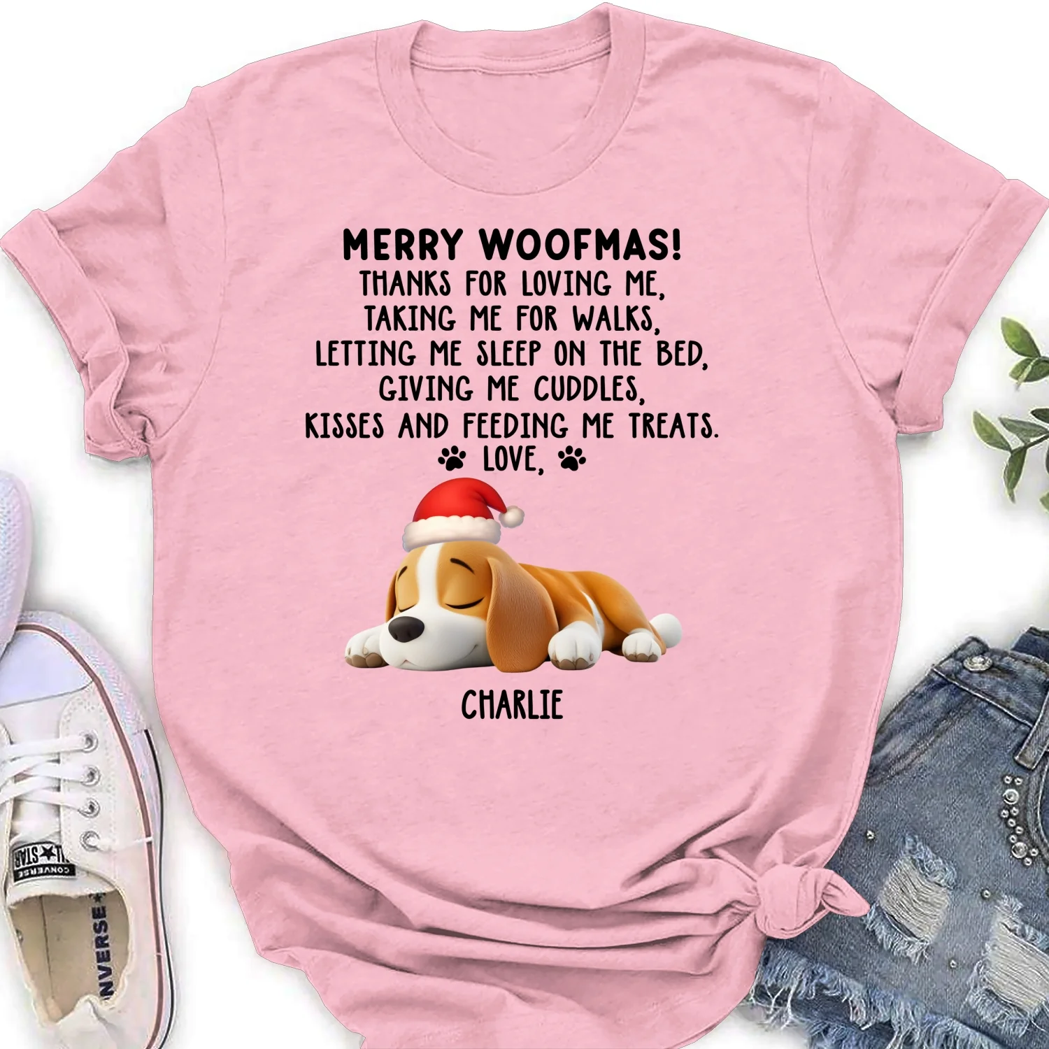 Thanks For Loving Me - Personalized Custom Women's T-shirt - Image 7