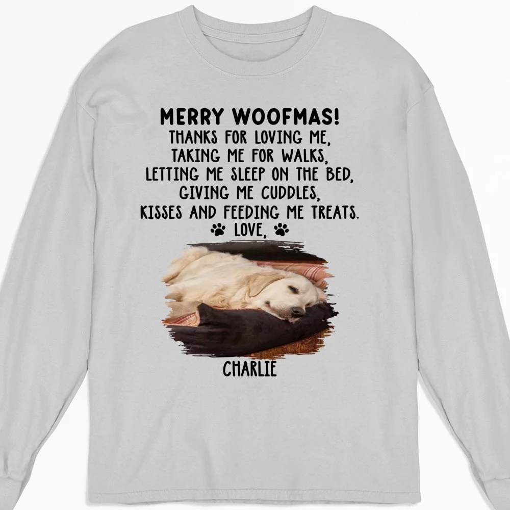 Thanks For Loving Me Photo - Personalized Custom Long Sleeve T-shirt - Image 3